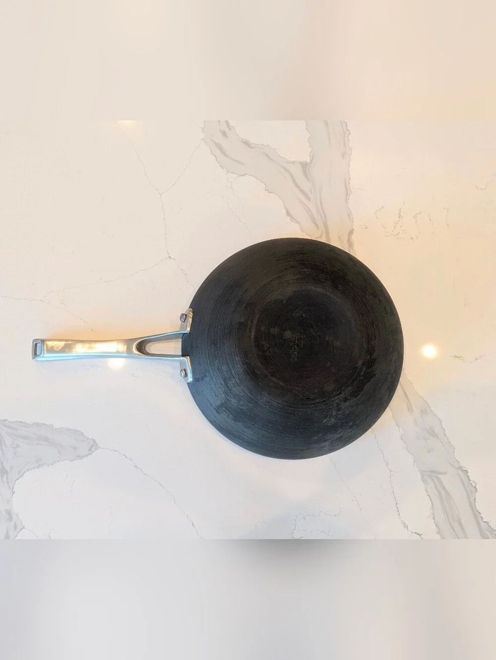 Calphalon Wok with Brushed Silver Handle